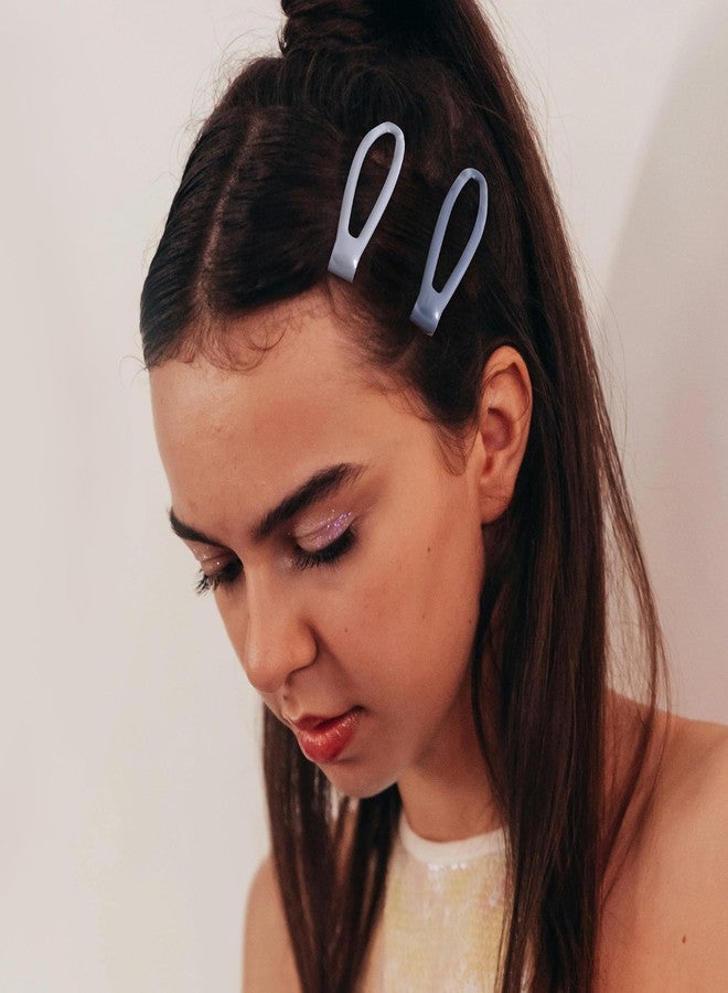 Cptots 16 PCS Snap Hair Clips Metal Barrettes for Women Non Slip Barrettes for Thick and Thin Fine Hair,Bright Black Multiple Gray,2.36 x 0.43 Inches. - Image 4